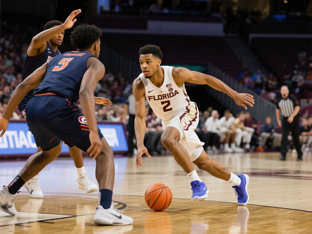 “克莱顿强突篮下斩获第10分,佛罗里达追至仅差4分” 以本场比赛中的情形为例,当比赛进入中期,